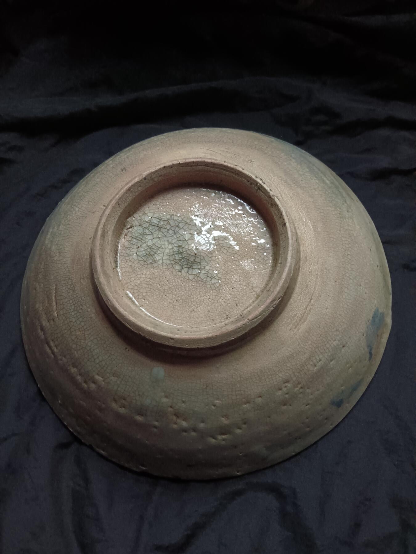 明代民窑青花三鱼纹盘