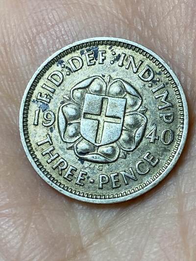 2026年第三十一场(总第二百场)英国一线回流散币新春特拍第三场(免佣金) - 英国🇬🇧1940年3便士银币(乔治六世第一版，500银)