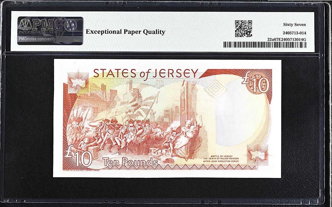 《艾美收藏》第232期-2.22周日外币靓号精品场(春节首拍) 泽西10镑 PMG67E 1993年 女王 无47