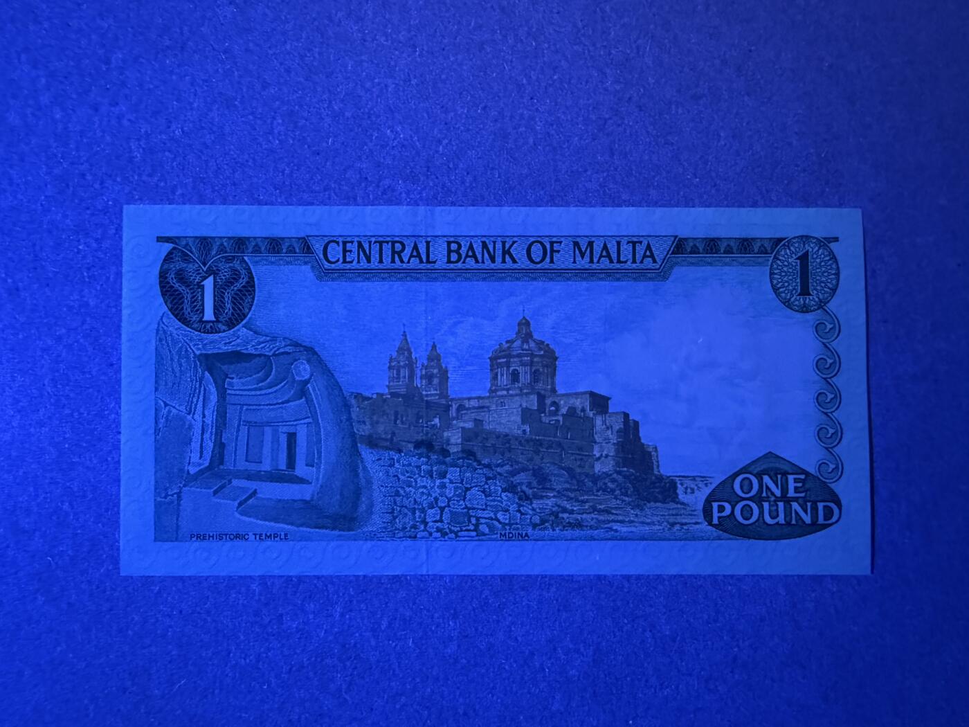 《艾美收藏》第232期-2.22周日外币靓号精品场(春节首拍) 马耳他1镑 UNC 1973年 彩背 无347