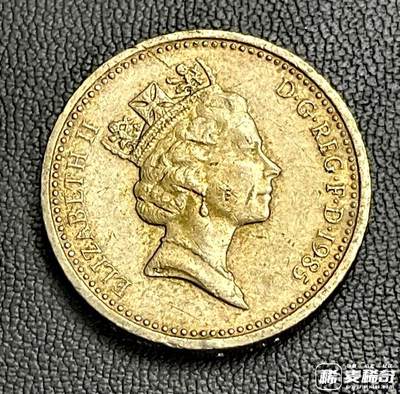 英国1985年1英磅威尔士韮葱早期版靓品硬币 - 英国1985年1英磅威尔士韮葱早期版靓品硬币