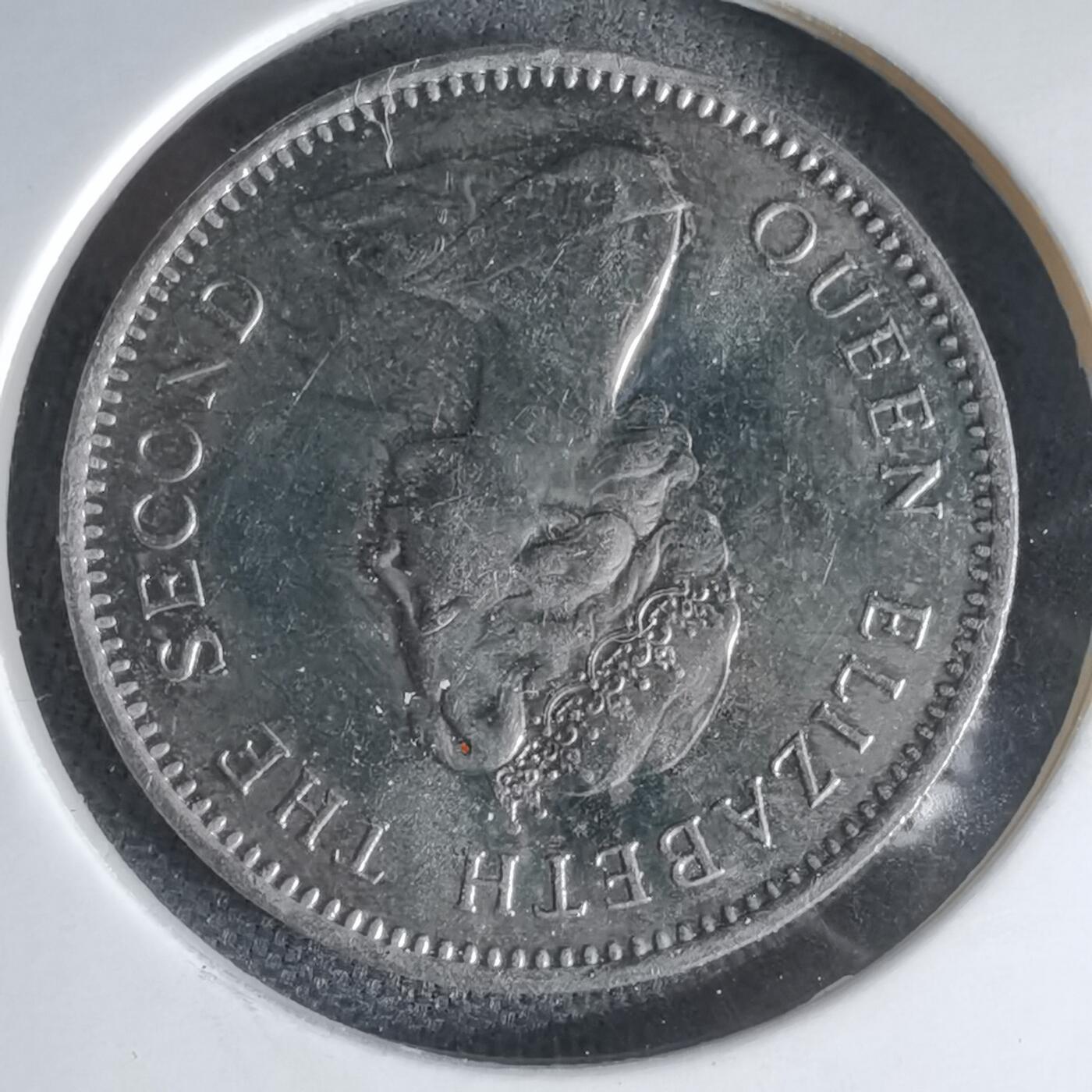 沼泽如烟--第1000场 福克兰1987年5便士