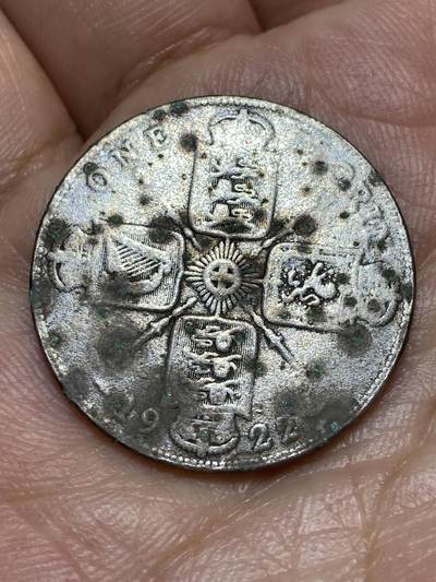 2026年第三十一场(总第二百场)英国一线回流散币新春特拍第三场(免佣金) - 英国🇬🇧1922年1弗洛林银币(乔治五世第二版，500银)