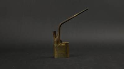 上海都达杂项专场三十三【年后发货全场包邮】  - 清 铜刻单凤朝阳水烟斗