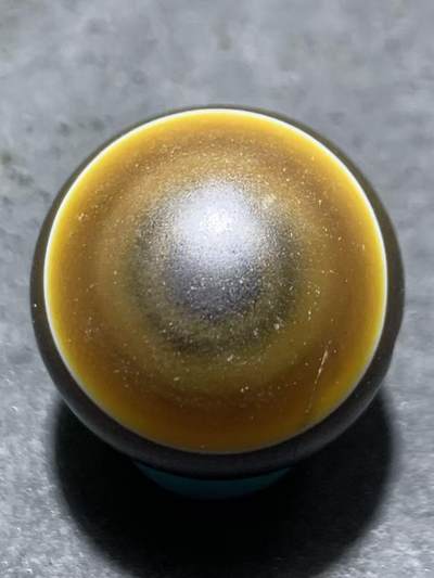 高玉化缠丝玛瑙通货2.0圆珠一颗， - 高玉化缠丝玛瑙通货2.0圆珠一颗，