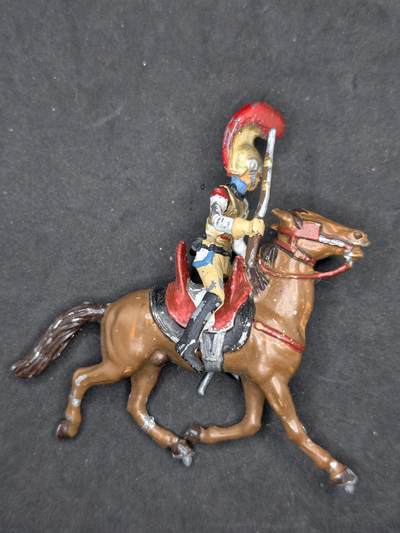 凯旋世界勋赏（持续上新中）（第22期新年大拍）（欢迎送拍）（对拍品有疑问请询问客服，不接受到手刀，出价默认拍品品相。请认真阅读拍卖规则！出价默认已认可！）（收到货请录制开箱视频，无视频概不处理问题。） - 拿破仑战争时期法国重胸甲骑兵（Cuirassier）的兵人模型