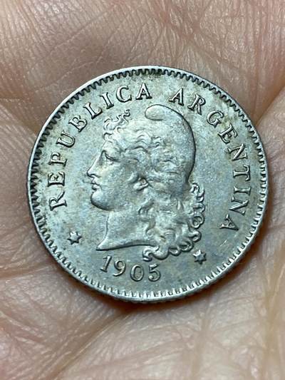2026年第三十一场(总第二百场)英国一线回流散币新春特拍第三场(免佣金) 好品–阿根廷🇦🇷1905年10分(1896–1950年第一版)
