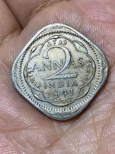 2026年第三十一场(总第二百场)英国一线回流散币新春特拍第三场(免佣金) - 英属印度1941年2安娜(乔治六世第二版)