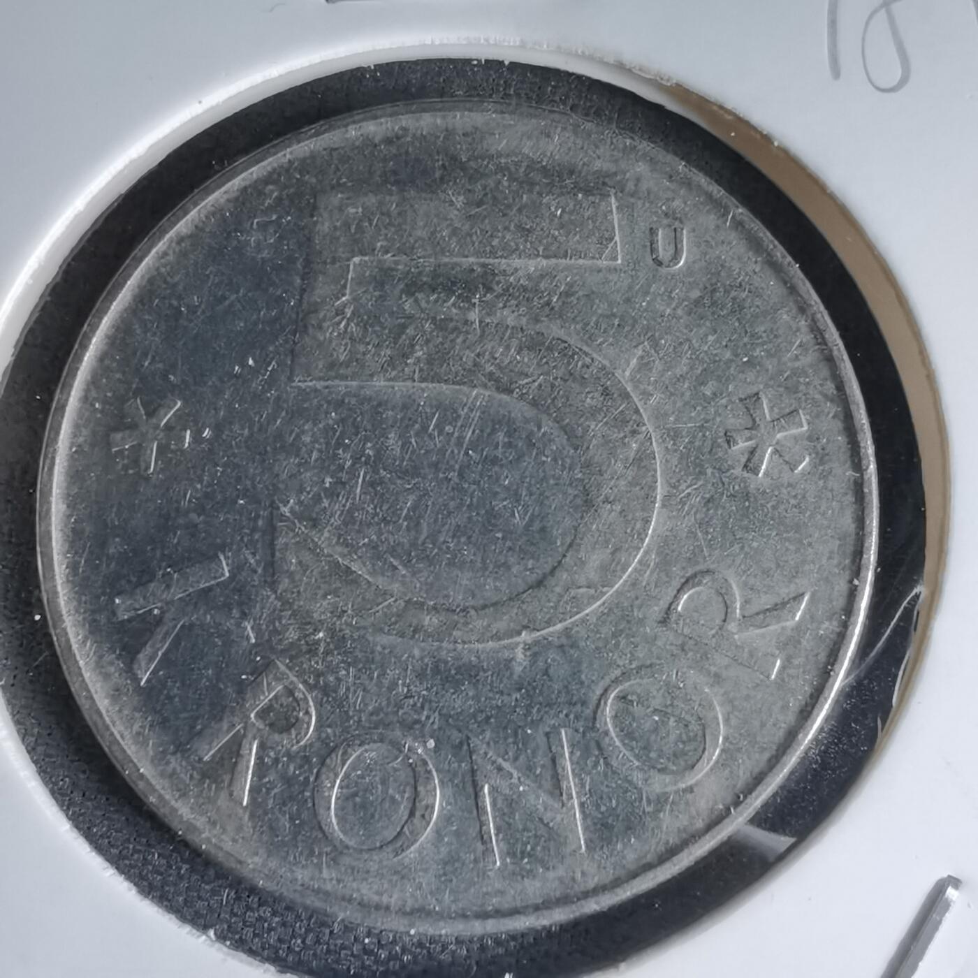 沼泽如烟--第1000场 瑞典1987年5克朗