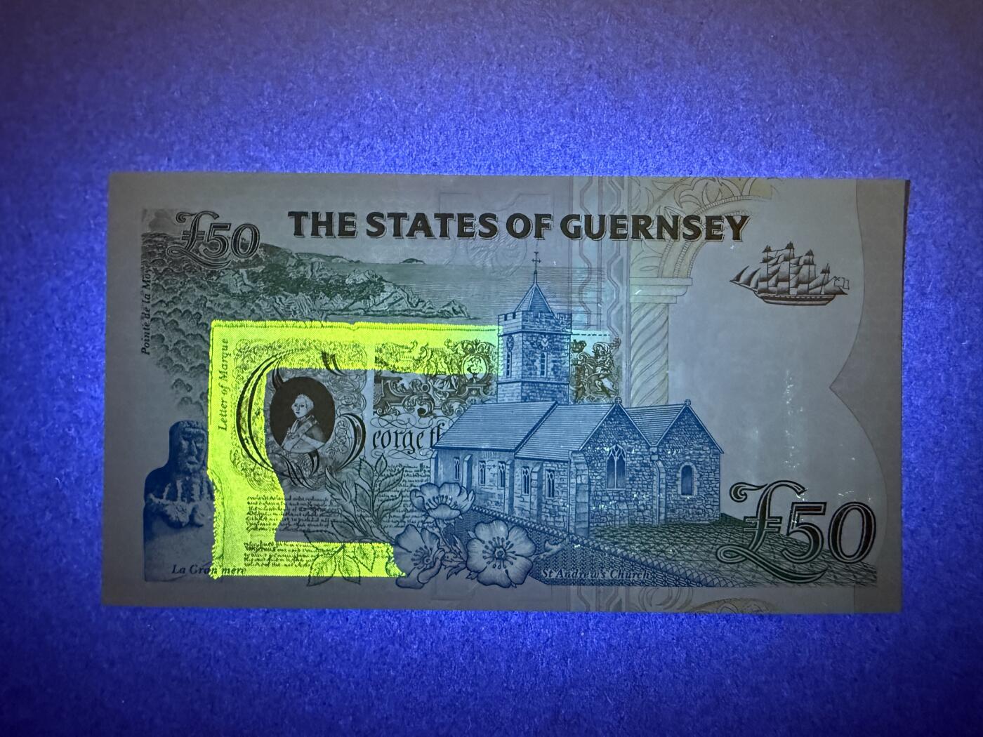 《艾美收藏》第232期-2.22周日外币靓号精品场(春节首拍) 根西50镑 UNC 1994年A冠 无3547双尾88