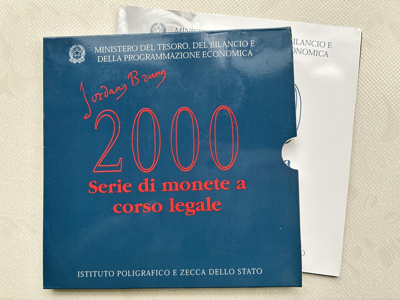 咖啡豆•收藏 2026年Feb_28th世界各国硬币套币拍卖 意大利 2000年 UNC未流通封装套币 外国硬币