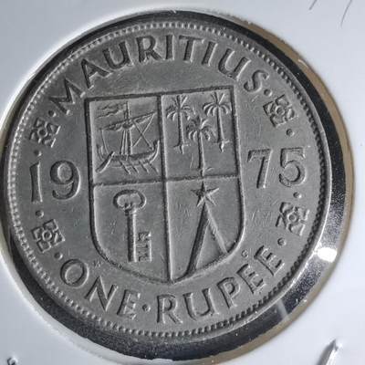 沼泽如烟--第1000场 - 毛里求斯1975年1卢比