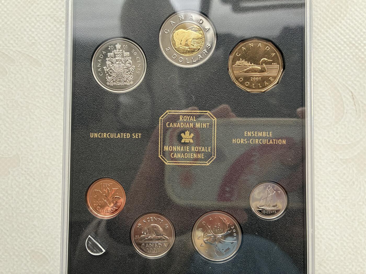 咖啡豆•收藏 2026年Feb_28th世界各国硬币套币拍卖 加拿大 2001年 UNC未流通封装套币 外国硬币
