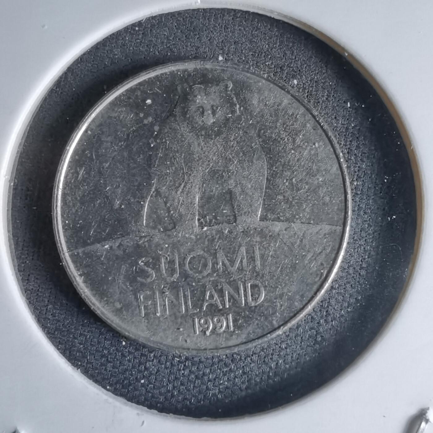 沼泽如烟--第1000场 芬兰1991年50芬尼