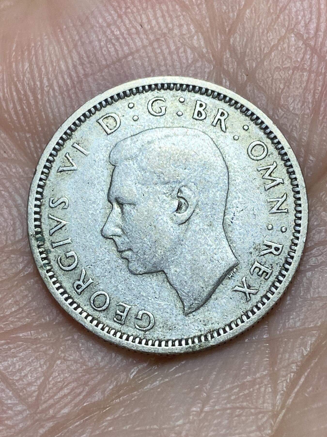 2026年第三十一场(总第二百场)英国一线回流散币新春特拍第三场(免佣金) 英国🇬🇧1941年6便士银币(乔治六世第一版，500银)