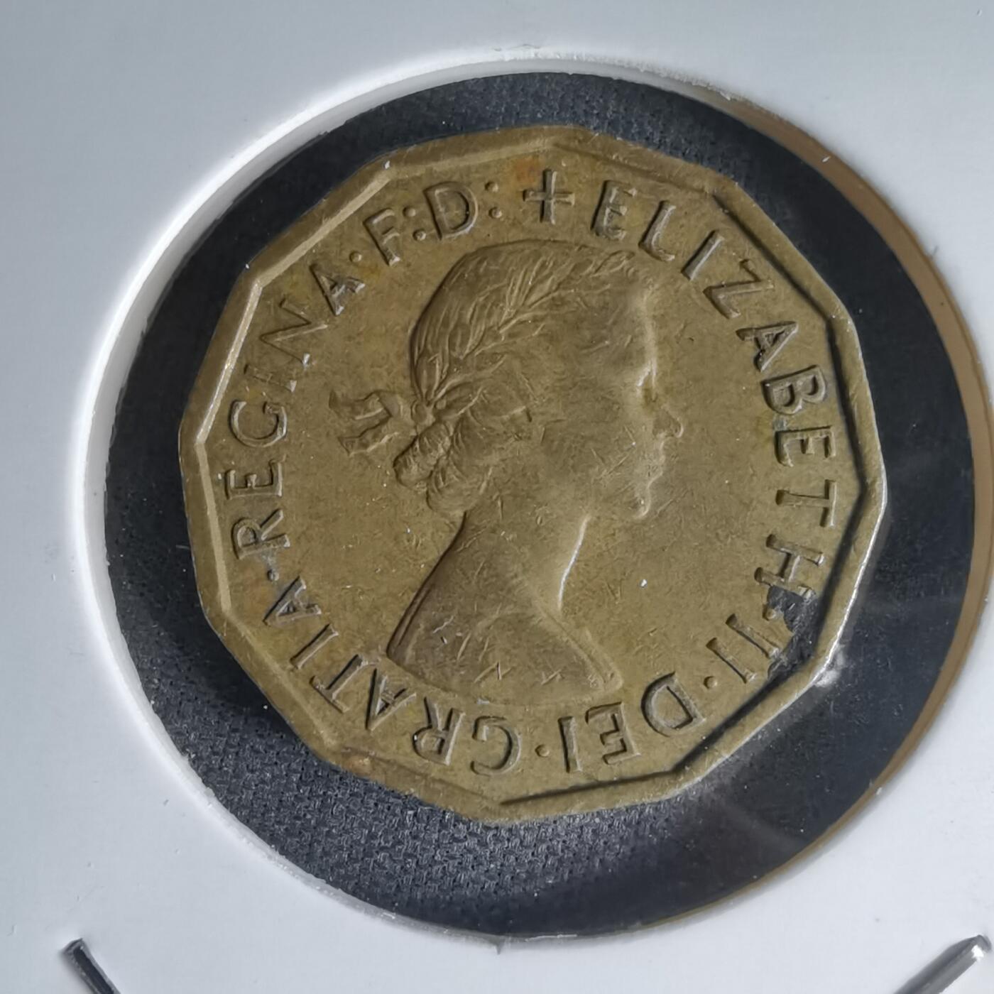 沼泽如烟--第1000场 英国1960年3便士