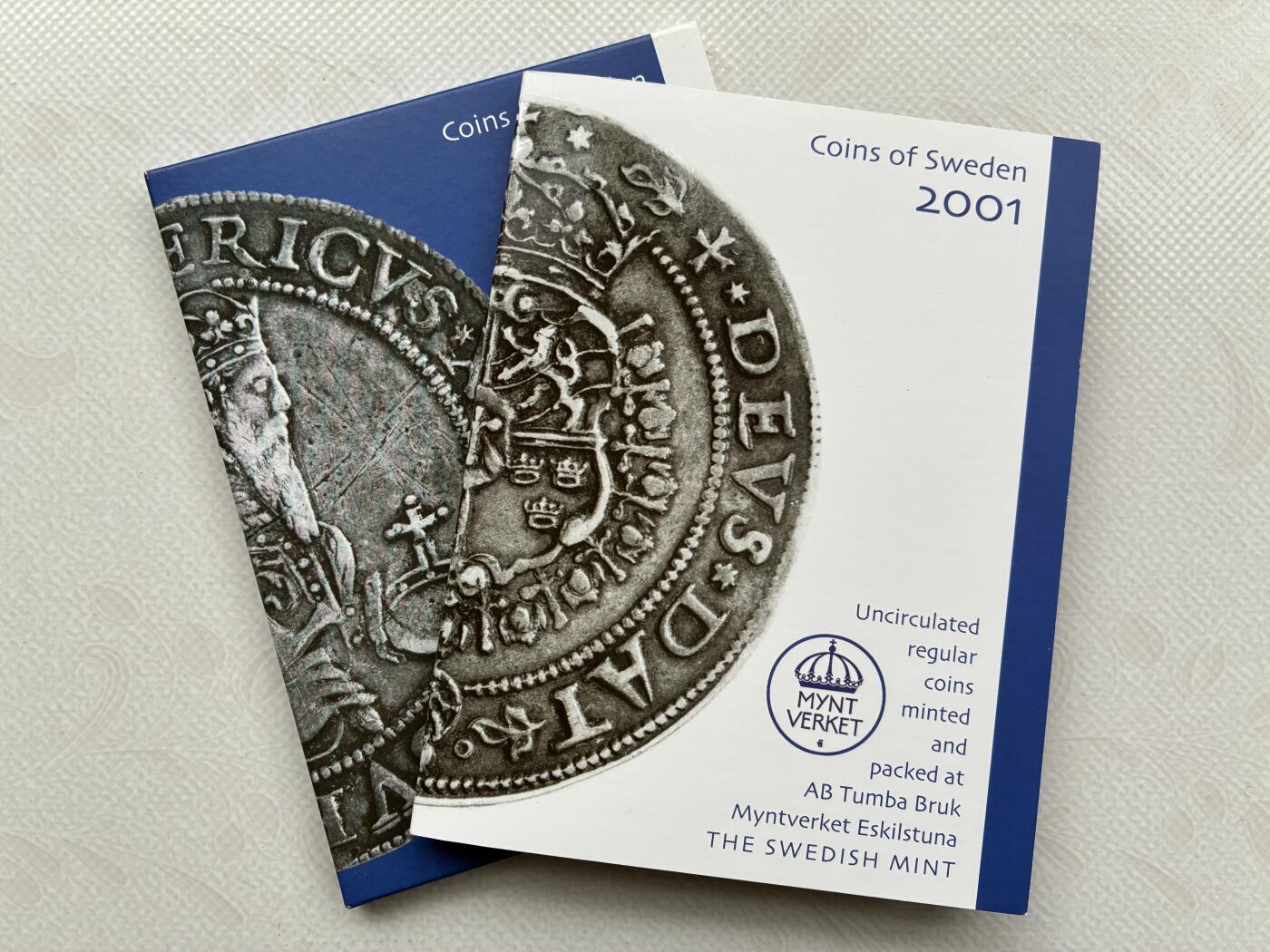 咖啡豆•收藏 2026年Feb_28th世界各国硬币套币拍卖 瑞典 2001年 UNC未流通封装套币 外国硬币