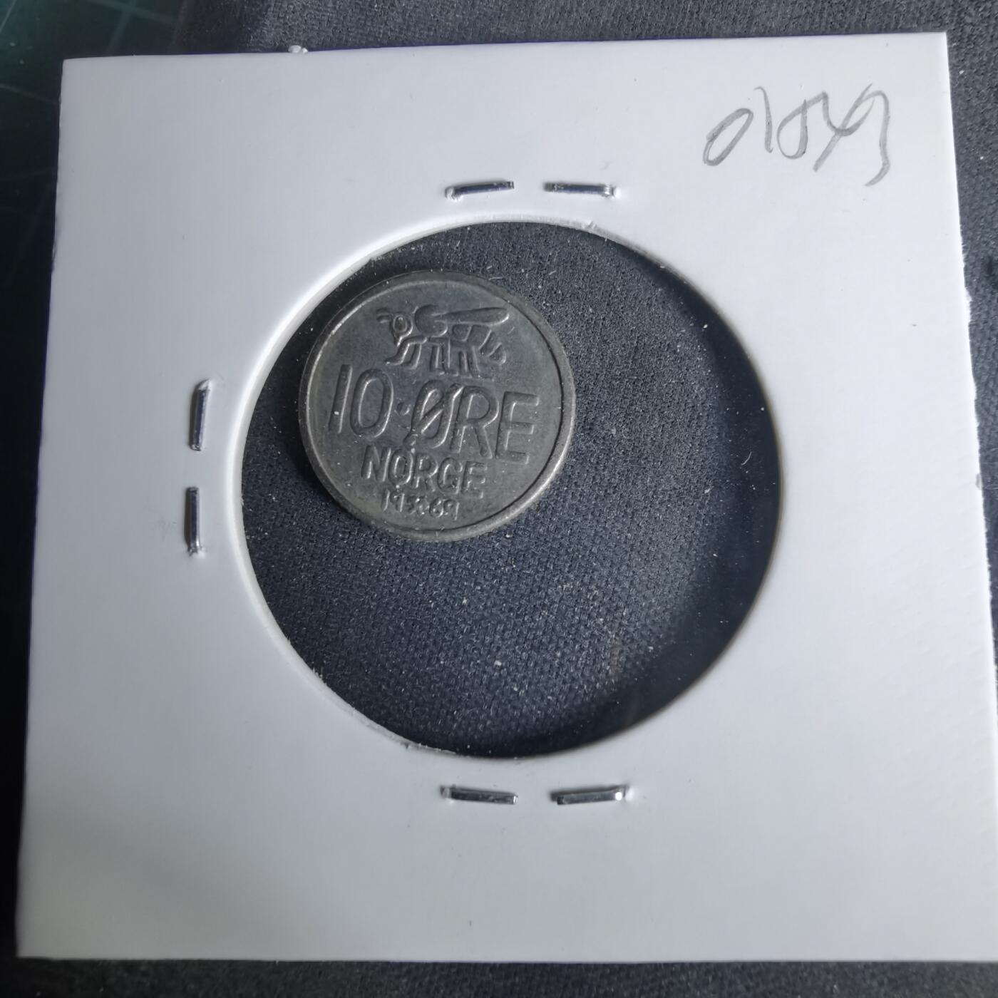 沼泽如烟--第1001场 挪威1969年10欧尔