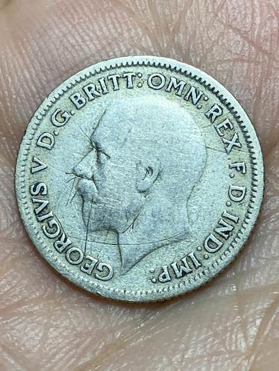 2026年第三十一场(总第二百场)英国一线回流散币新春特拍第三场(免佣金) 英国🇬🇧1930年6便士银币(乔治五世第五版，500银)