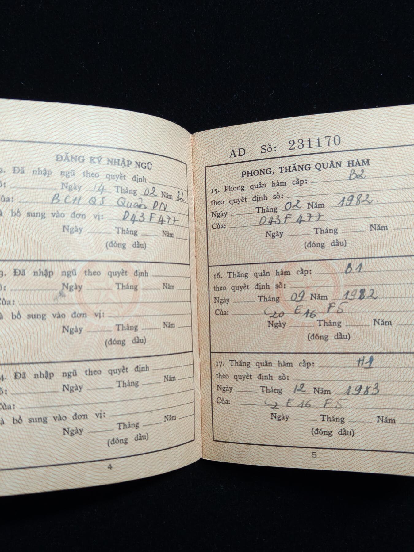 马到成功 迎新年  精品专场 罕见中越战争 越南军人证 被我军大炮炸残后退役