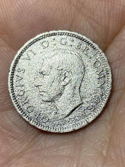 2026年第三十一场(总第二百场)英国一线回流散币新春特拍第三场(免佣金) 英国🇬🇧1945年6便士银币(乔治六世第一版，500银)