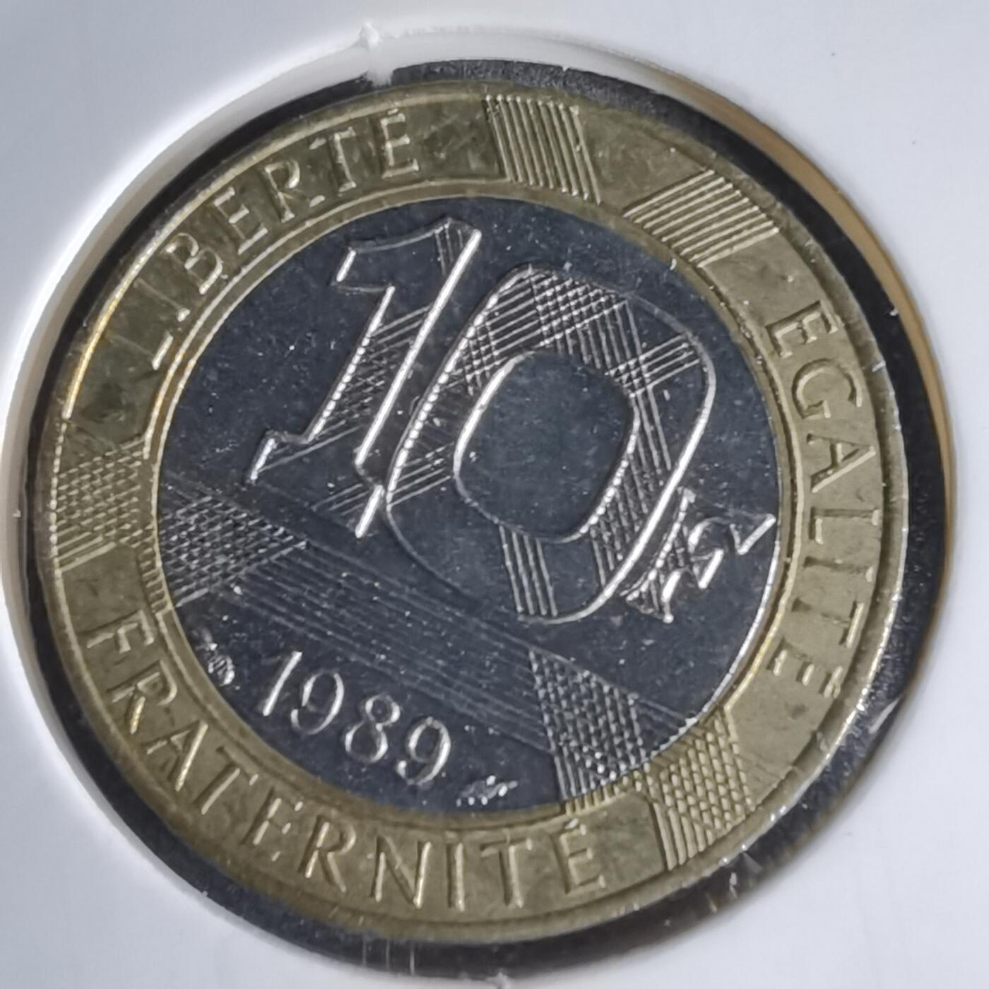 沼泽如烟--第1000场 法国1989年10法郎