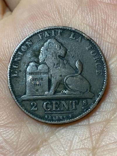 2026年第三十一场(总第二百场)英国一线回流散币新春特拍第三场(免佣金) - 比利时🇧🇪1874年2分(利奥波德二世第一版)