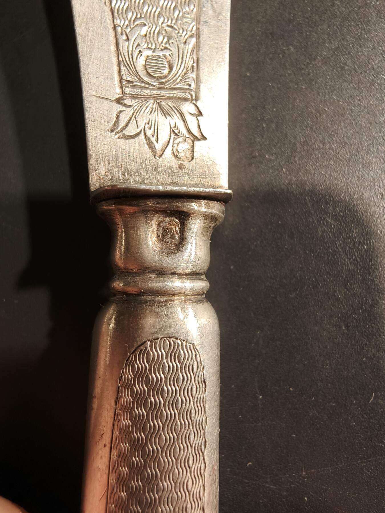 老王徽章第184期 法国银餐具一组     都带密涅瓦1级银标    950银     74.2g