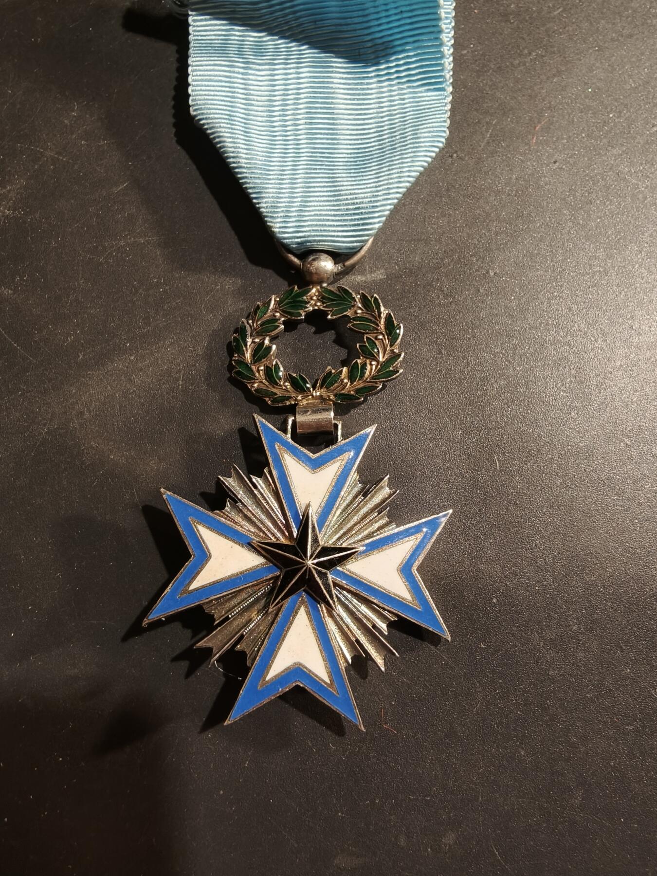 老王徽章第184期 法属达荷美骑士级黑星勋章    原盒