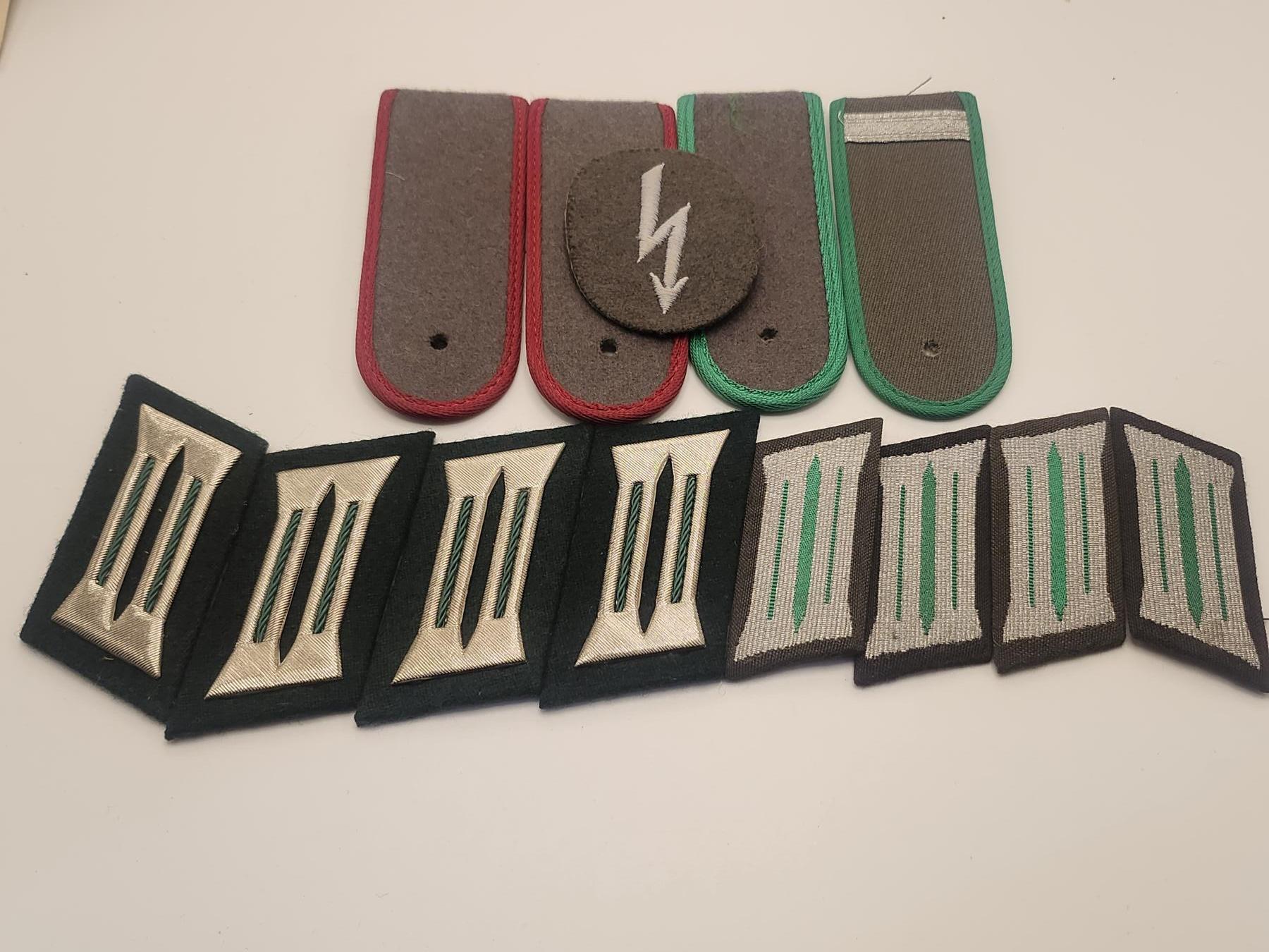 南水社第二次拍卖 民主德国DDR NVA 肩章领章一组
