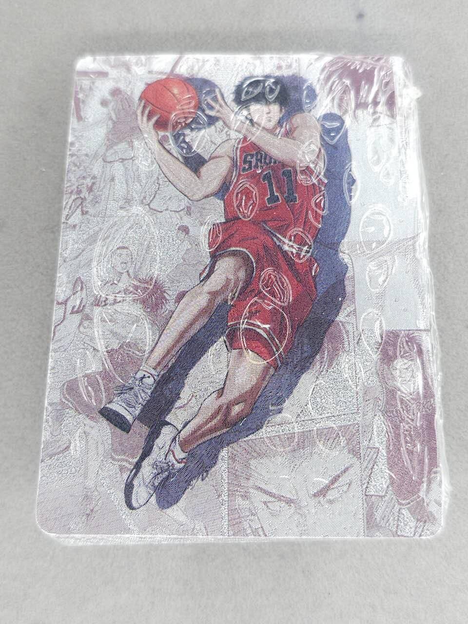 买就送PR！！龙虎卡牌-七六场（满200元包邮，无佣金，每周六结拍，欢迎送拍） 【原封】粗闪套卡 星宿文创 灌篮高手 一套 (湘北五虎&山王五虎&晴子)