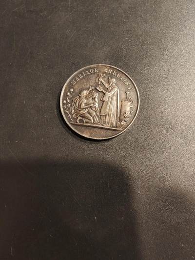 老王徽章第184期 - 法国婚章    蜜蜂银标950银     直径23mm     重量5g