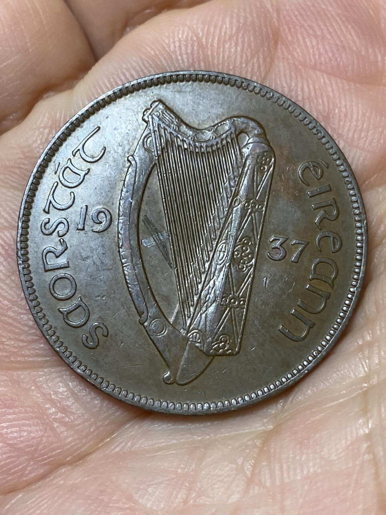 2026年第三十一场(总第二百场)英国一线回流散币新春特拍第三场(免佣金) 爱尔兰1937年1便士(英辖自由邦时期)