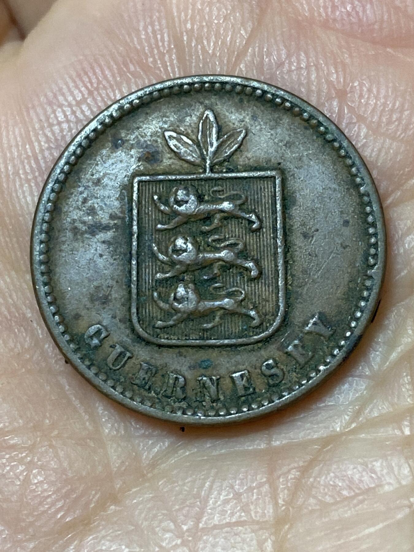 2026年第三十一场(总第二百场)英国一线回流散币新春特拍第三场(免佣金) 英属根西岛🇬🇬1858年2道布(维多利亚女王时期)