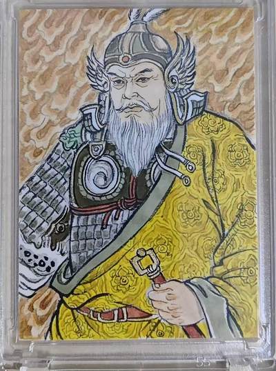 买就送PR！！龙虎卡牌-七六场（满200元包邮，无佣金，每周六结拍，欢迎送拍） - 【亲签 铃印】手绘卡 香山文创 争霸三国 卢艺丰 - 黄盖 (评级卡拆出 保留评级卡标)