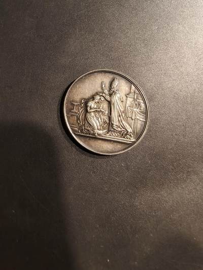 老王徽章第184期 - 法国婚章   蜜蜂银标950银    直径27mm    重量10g