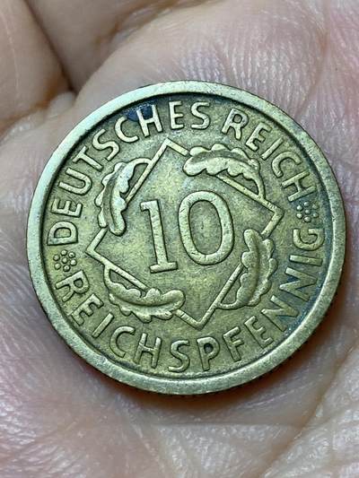 2026年第三十一场(总第二百场)英国一线回流散币新春特拍第三场(免佣金) - 德意志魏玛共和国1932年10芬尼(D标，慕尼黑造)