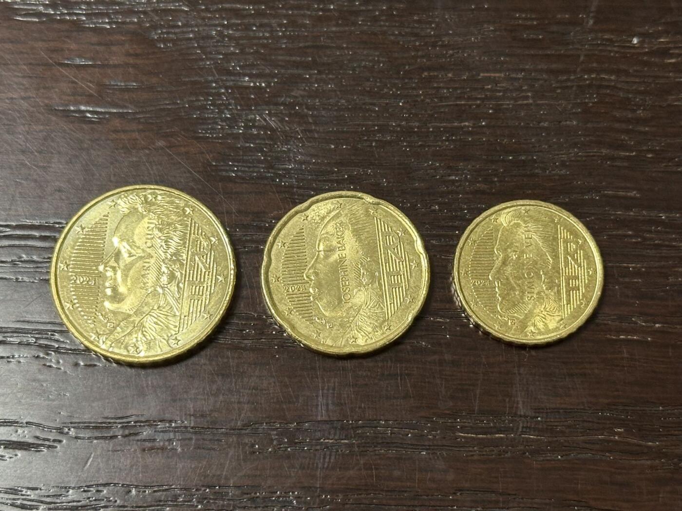 丙午马年开年第一场 法国2024年欧元纪念币，一组三枚！极美的品相！