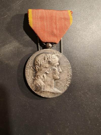 老王徽章第184期 - 法国银级东方工业协会奖章    950银    27.5g