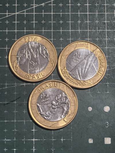 轻松集币无压力 - 巴西1瑞尔纪念币/组