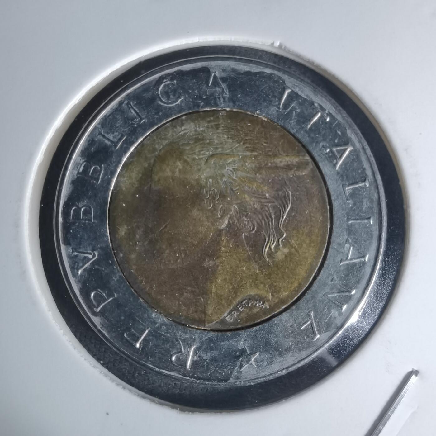 沼泽如烟--第1003场 意大利1993年500里拉纪念币