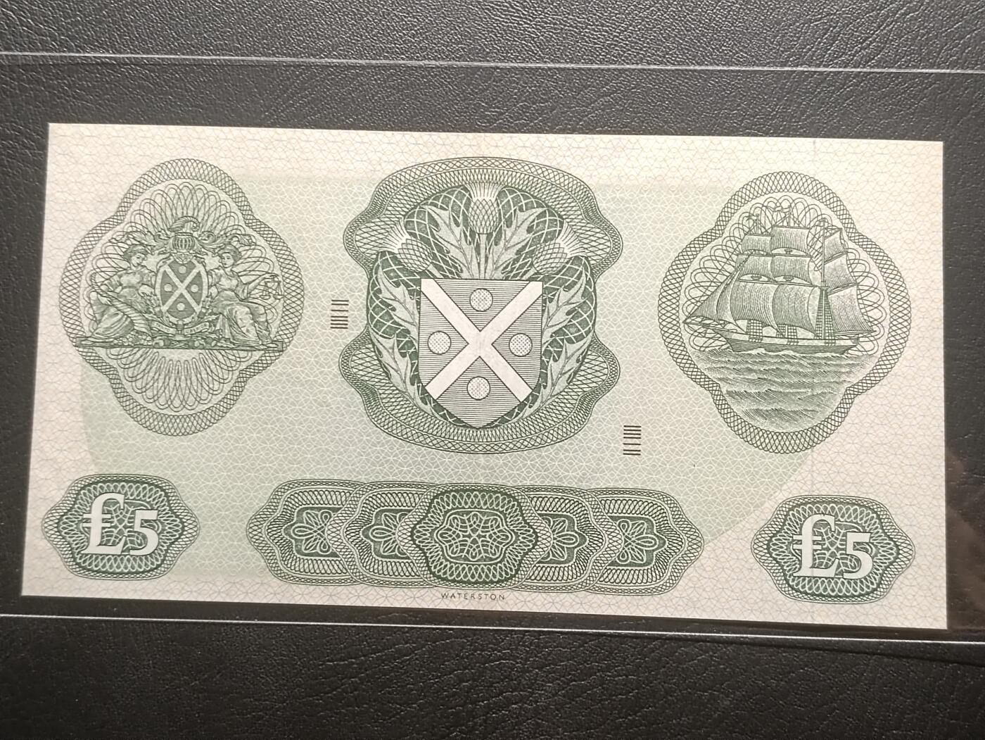 【年后首拍！】2026二月第三期，总217期 苏格兰银行1968年5镑UNC-首冠A，早期少见中高面值品种