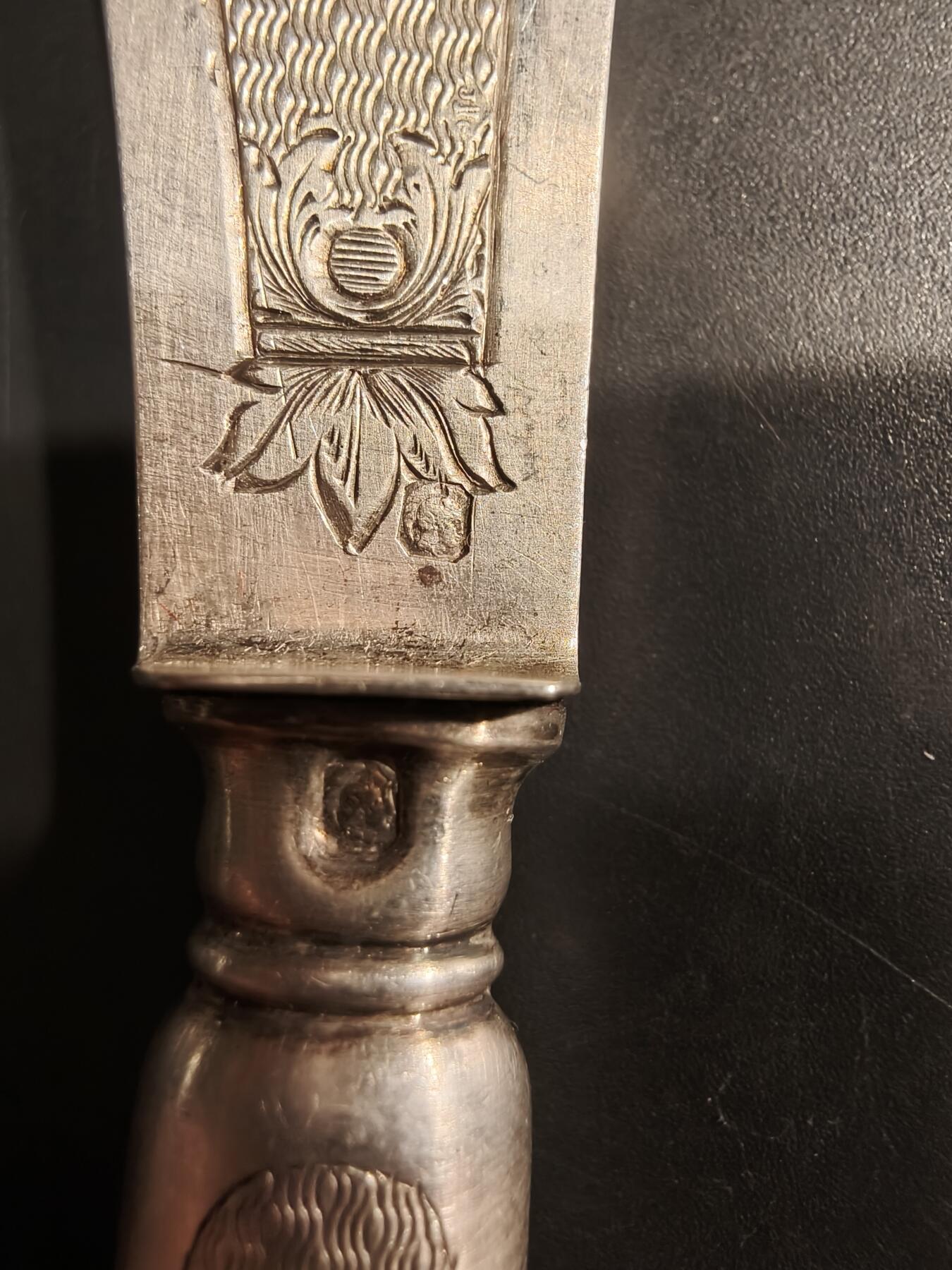 老王徽章第184期 法国银餐具一组     都带密涅瓦1级银标    950银     74.2g