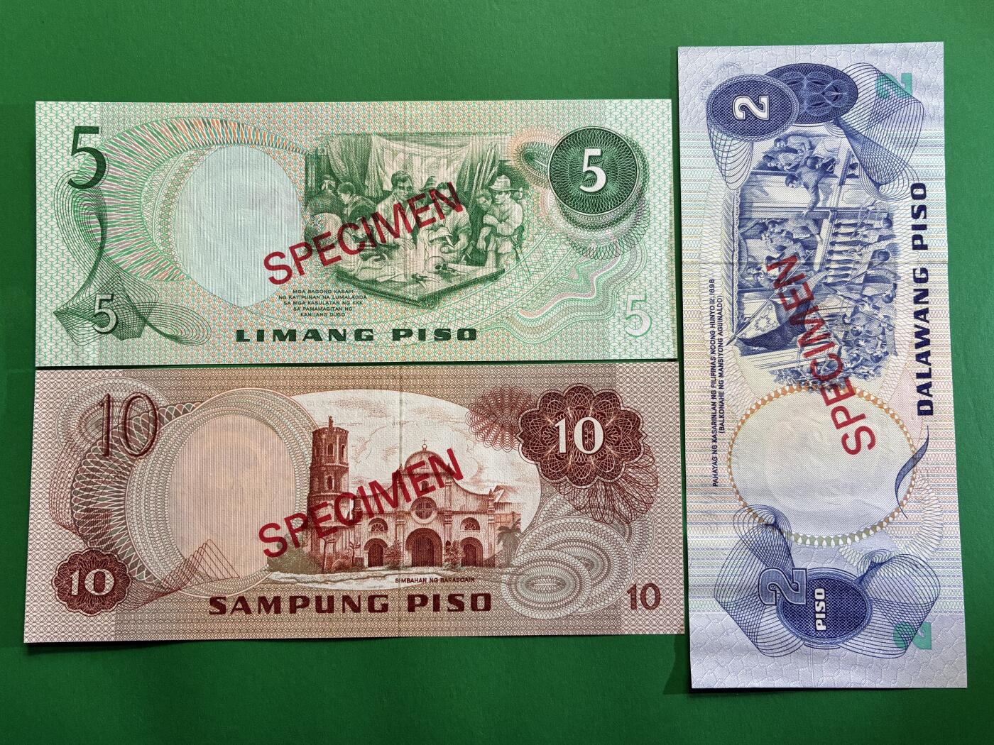 咖啡豆•收藏 2026年Mar_1st世界各国纸币样票拍卖 菲律宾 2-100比索 外国纸币样票 全新UNC同号 6枚一套