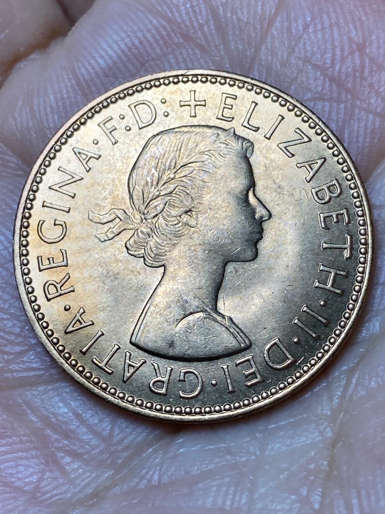 2026年第三十一场(总第二百场)英国一线回流散币新春特拍第三场(免佣金) 原光好品–英国🇬🇧1967年半便士(伊丽莎白二世青年桂冠第二版，普制币关门年)