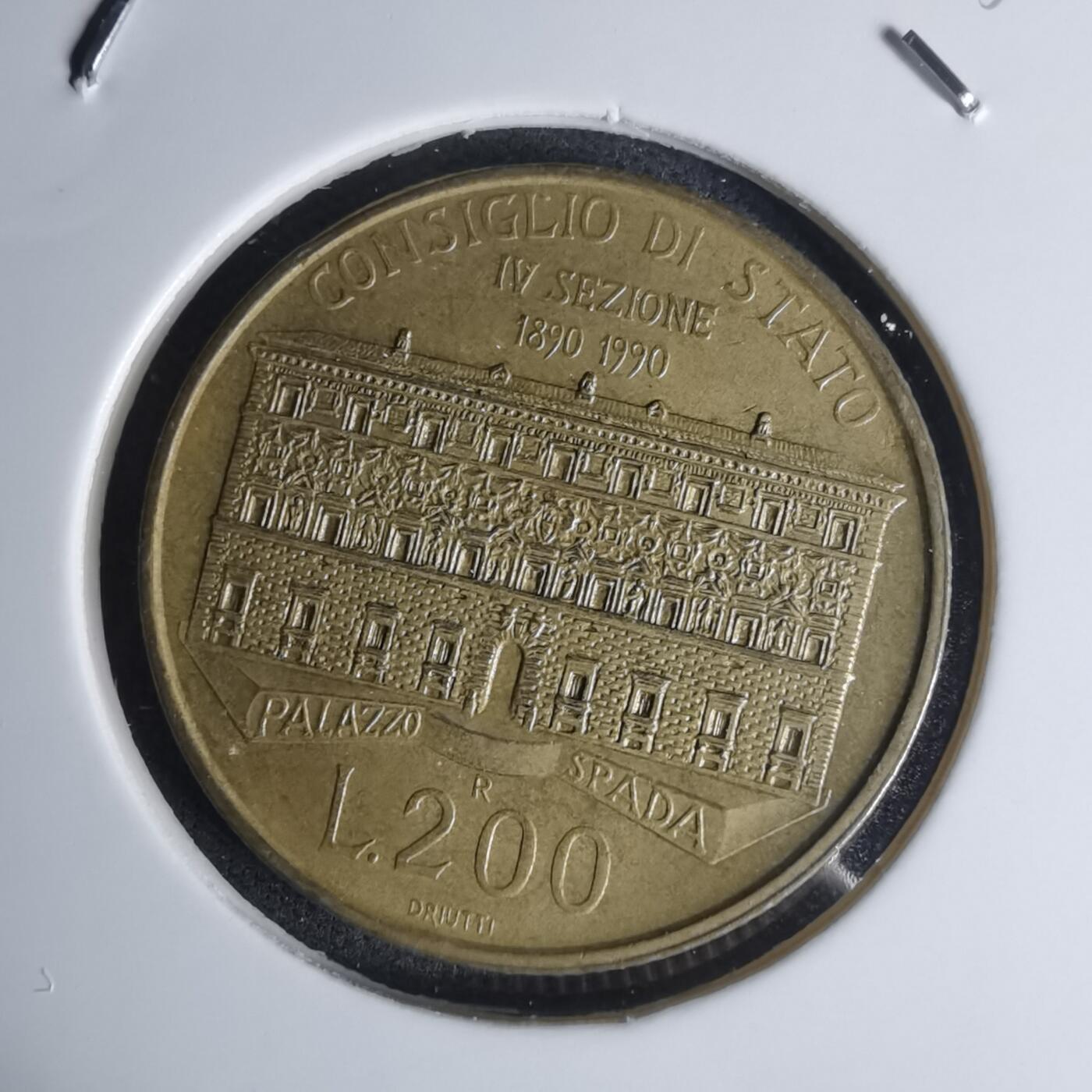 沼泽如烟--第1003场 意大利1990年200里拉