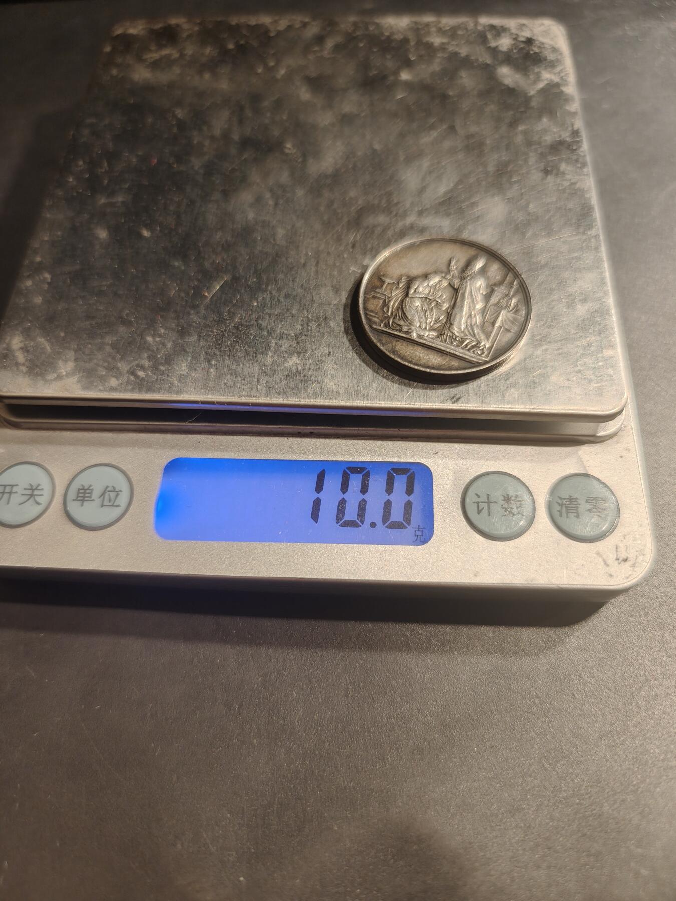 老王徽章第184期 法国婚章   蜜蜂银标950银    直径27mm    重量10g