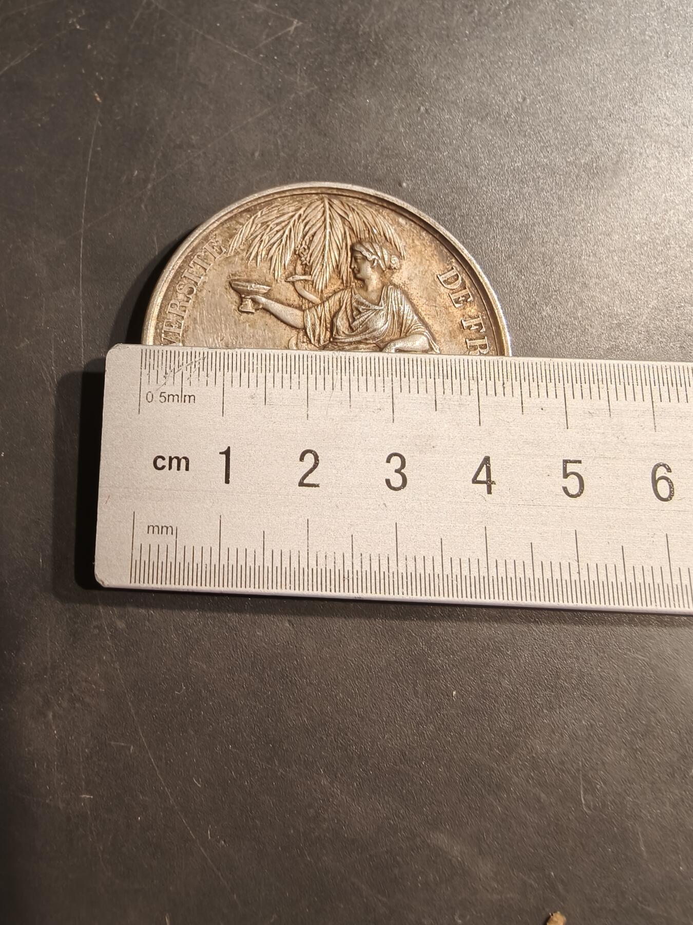 老王徽章第184期 法国公共教育和宗教事务部大银章    1871年实发     蜜蜂银标950银     直径44mm    重量50.5g