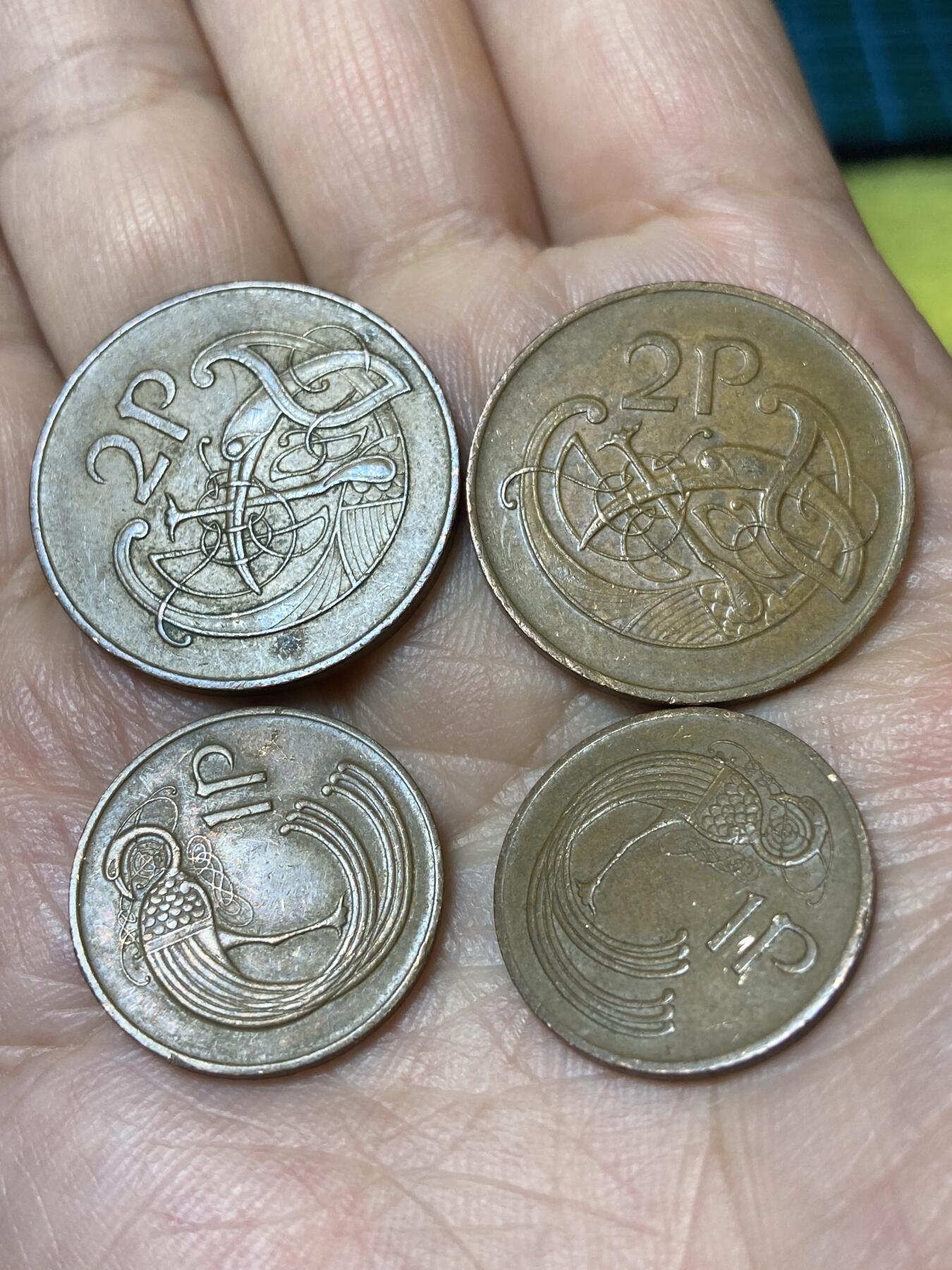 2026年第三十一场(总第二百场)英国一线回流散币新春特拍第三场(免佣金) 爱尔兰🇮🇪4枚：1971年82年2便士，76年80年1便士(共和国第二套第一版，无磁版)