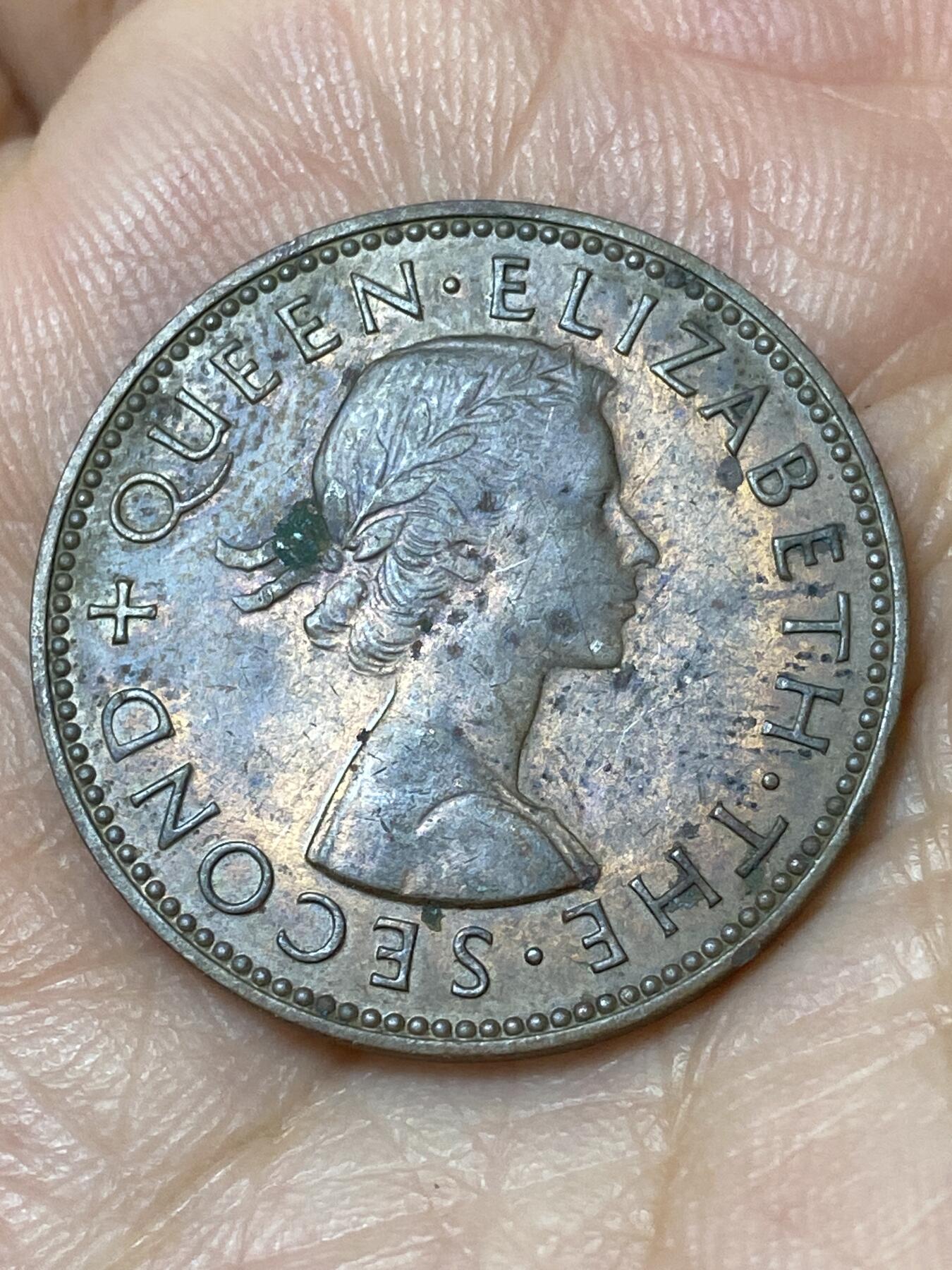 2026年第三十一场(总第二百场)英国一线回流散币新春特拍第三场(免佣金) 新西兰🇳🇿1960年半便士(伊丽莎白二世青年桂冠第二版)